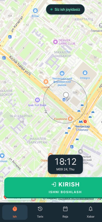 Klokk xodim ilovasi